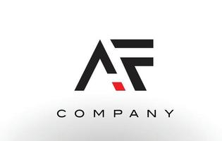 af-logo. brief ontwerp vector. vector