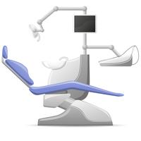 medische tandheelkundige arm-stoel vectorillustratie vector