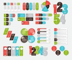 verzameling infographic-sjablonen voor zakelijke vectorillustra vector