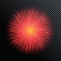 vectorillustratie van vuurwerk, saluut op een transparante achtergrond vector