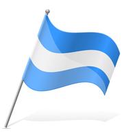 vlag van Nicaragua vectorillustratie vector