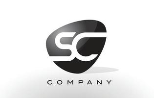 sc-logo. brief ontwerp vector. vector