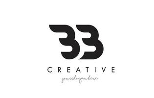 bb letter logo-ontwerp met creatieve moderne trendy typografie. vector