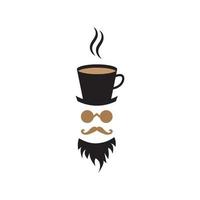 koffie logo ontwerp sjabloon vector