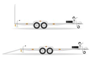 aanhangwagen voor transportvoertuigen vectorillustratie vector