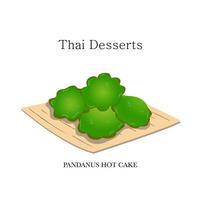 vectorillustratie Thais dessert gemaakt van kokosmelksuiker. vector eps 10