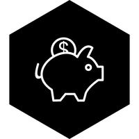 Piggy Bank pictogram ontwerp vector