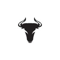 stier hoorn logo en symbool sjabloon pictogrammen app vector