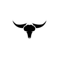 stier hoorn logo en symbool sjabloon pictogrammen app vector