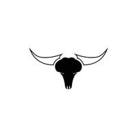 stier hoorn logo en symbool sjabloon pictogrammen app vector