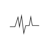 heartbeat pulse pictogram vector illustratie logo sjabloon