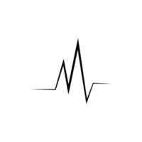 heartbeat pulse pictogram vector illustratie logo sjabloon