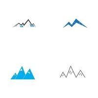 berg pictogram logo sjabloon vector illustratie ontwerp