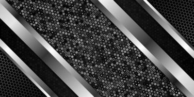 luxe metallic zwarte achtergrond vector