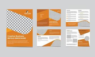 Sjabloon voor bedrijfsbrochures met 08 pagina's vector