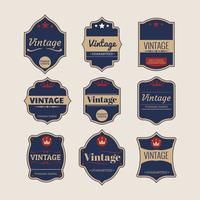 Verzameling van Retro of Vintage Labels vector