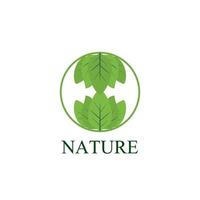 blad natuur logo en symbool voor teken milieu industrie vector