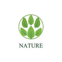 blad natuur logo en symbool voor teken milieu industrie vector