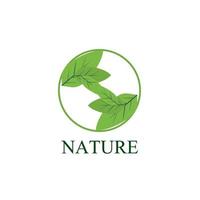 blad natuur logo en symbool voor teken milieu industrie vector