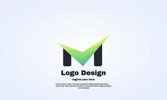 stock illustrator kleurrijke initiaal m logo teken symbool vector
