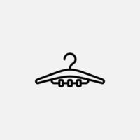 kleding hanger lijn pictogram, vector, illustratie, logo sjabloon. geschikt voor vele doeleinden. vector