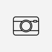 camera, fotografie, digitaal, fotolijnpictogram, vector, illustratie, logo-sjabloon. geschikt voor vele doeleinden. vector