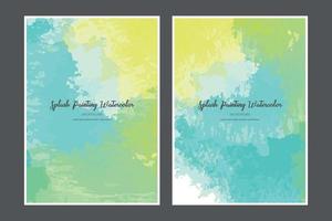 abstracte aquarel print vector