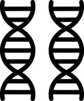 eenvoudig dna-vectorpictogram, bewerkbaar, 48 pixel vector