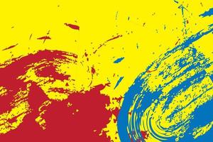 primaire kleurenachtergrond, blauw, rood, en yellow.modern ontwerp kleurrijke kunst met de stijl van de verfborstel. vectorillustratie. vector