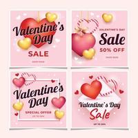 happy Valentijnsdag verkoop bericht vector