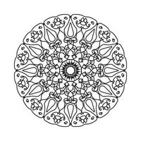 handgetekende mandala. decoratie in etnisch oosters doodle ornament vector