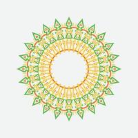 elegante mandala. decoratieve ronde sieraad. geïsoleerd op een witte achtergrond. Arabische, Indiase, Ottomaanse motieven. voor kaarten, uitnodigingen, t-shirts. vector kleur illustratie.