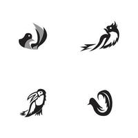 vogel pictogram en symbool vectorillustratie vector