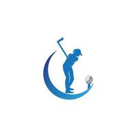 golf pictogram en symbool vector sjabloon