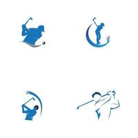 golf pictogram en symbool vector sjabloon