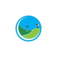 golf pictogram en symbool vector sjabloon