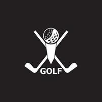 golf pictogram en symbool vector sjabloon