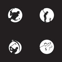 golf pictogram en symbool vector sjabloon