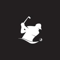 golf pictogram en symbool vector sjabloon