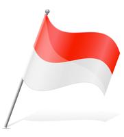 vlag van Indonesië vectorillustratie vector