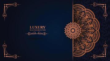 luxe bloemenpatroontextuur en traditioneel Arabisch mandala-concept, gebruik voor islamitisch ramadan-bannerontwerp, visitekaartje-wenskaart en posterontwerp vector