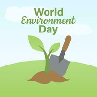 wereld milieu dag vector