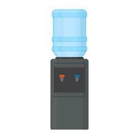drinkwater, gallon, dispenser op witte achtergrond vlakke afbeelding vector