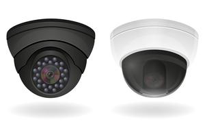 surveillance camera&#39;s vector illustratie