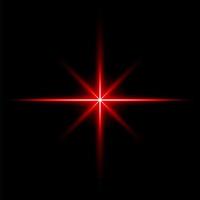 lens flare rode gloed lichtstraal effect verlicht vector