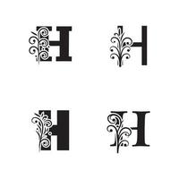 letter h logo pictogram vector ontwerpsjabloon