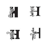 letter h logo pictogram vector ontwerpsjabloon