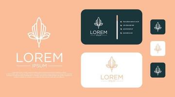 bloem logo identiteit vector