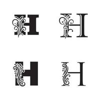 letter h logo pictogram vector ontwerpsjabloon