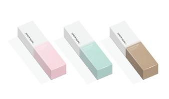 doos, verpakkingssjabloon voor vectorillustratie van het productontwerp. vector